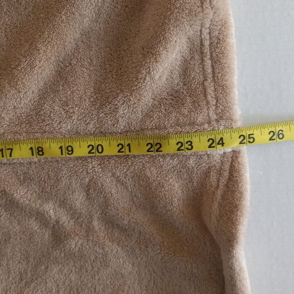 French Laundry women's full zip faux fur vest beige L - Picture 6 of 7